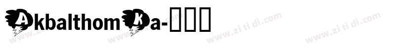 AkbalthomKa字体转换