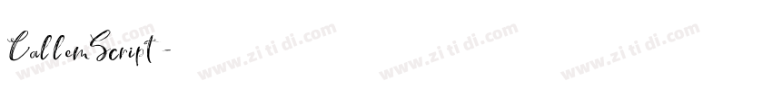 CallemScript字体转换 CallemScript字体转换