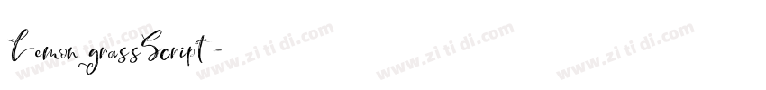LemongrassScript字体转换 LemongrassScript字体转换