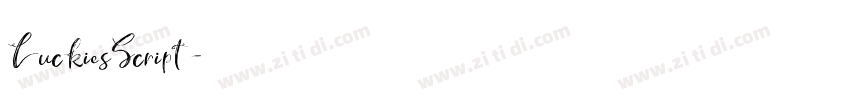 LuckiesScript字体转换 LuckiesScript字体转换