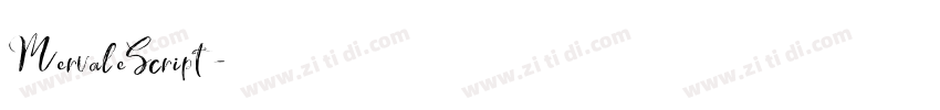MervaleScript字体转换 MervaleScript字体转换