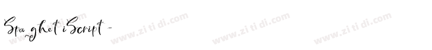 SpaghetiScript字体转换