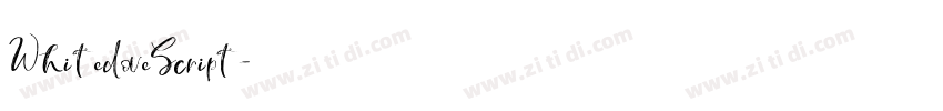 WhitedoveScript字体转换
