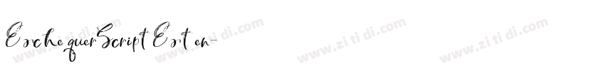 ExchequerScriptExten字体转换