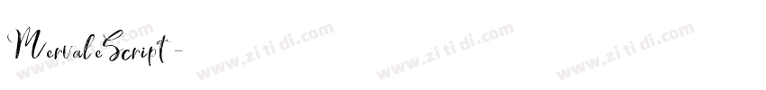 MervaleScript字体转换 MervaleScript字体转换
