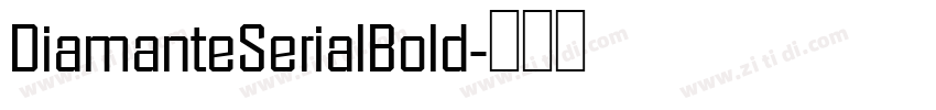 DiamanteSerialBold字体转换