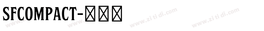 SFcompact字体转换
