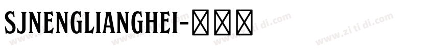 SJnenglianghei字体转换