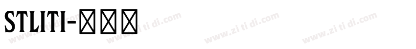 STliti字体转换