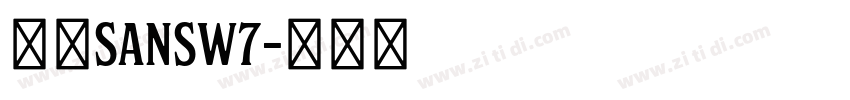 腾讯sansw7字体转换