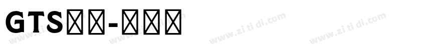 GTS样品字体转换