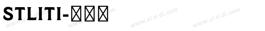 STliti字体转换