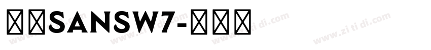 腾讯sansw7字体转换