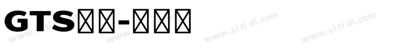 GTS样品字体转换
