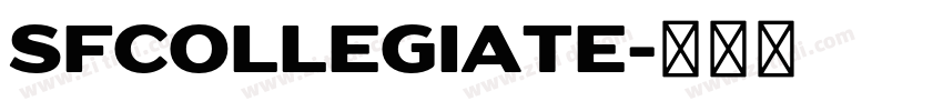 SFcollegiate字体转换