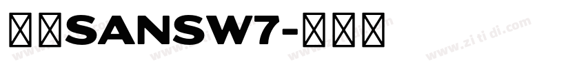 腾讯sansw7字体转换