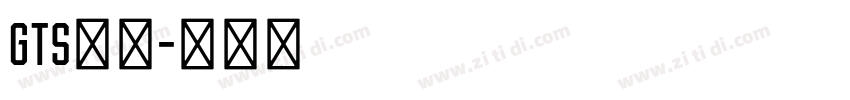 GTS样品字体转换
