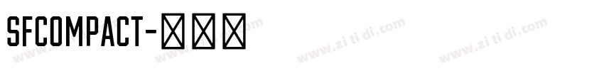 SFcompact字体转换