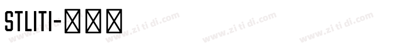 STliti字体转换