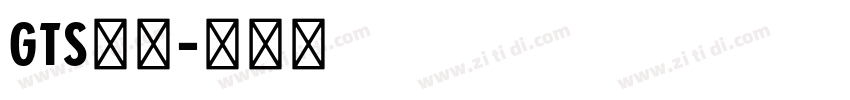 GTS样品字体转换