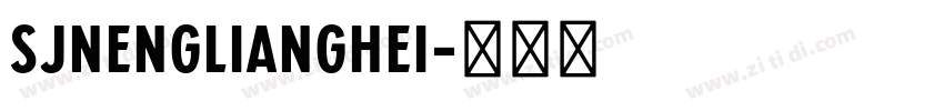 SJnenglianghei字体转换