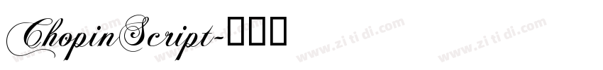 ChopinScript字体转换