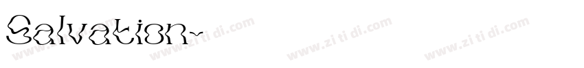 Salvation字体转换