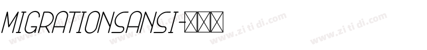 MigrationSansI字体转换