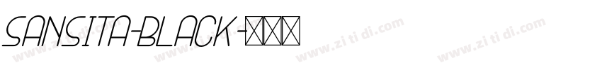 sansita-black字体转换