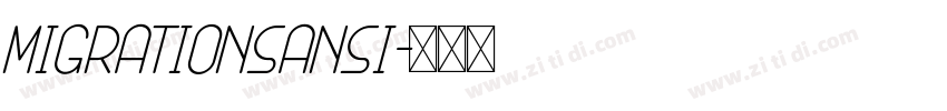 MigrationSansI字体转换