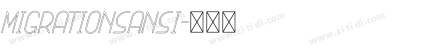 MigrationSansI字体转换