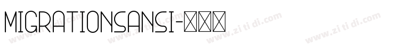 MigrationSansI字体转换