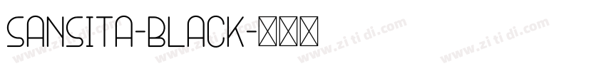 sansita-black字体转换