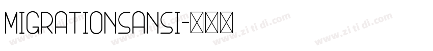 MigrationSansI字体转换