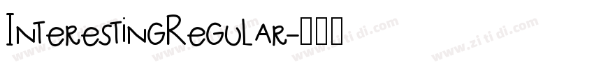 InterestingRegular字体转换