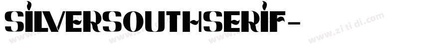 SilverSouthSerif字体转换