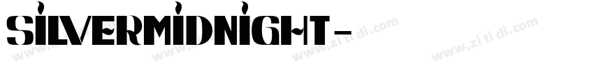 SilverMidnight字体转换