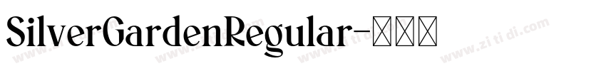SilverGardenRegular字体转换