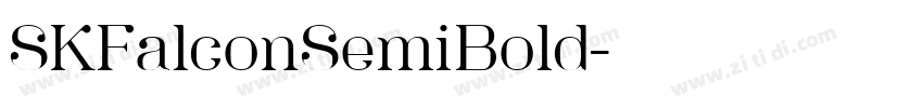 SKFalconSemiBold字体转换