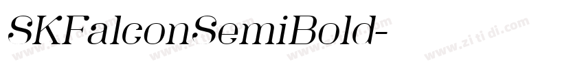 SKFalconSemiBold字体转换