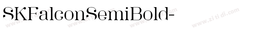 SKFalconSemiBold字体转换