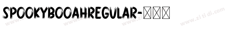 SpookyBooahRegular字体转换