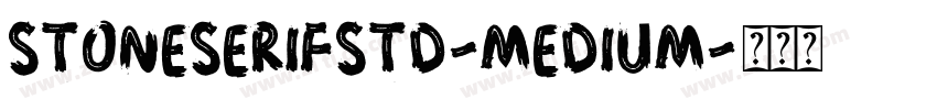 stoneserifstd-medium字体转换