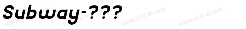 Subway字体转换