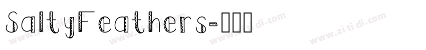 SaltyFeathers字体转换