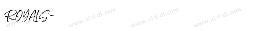 ROYALS字体转换