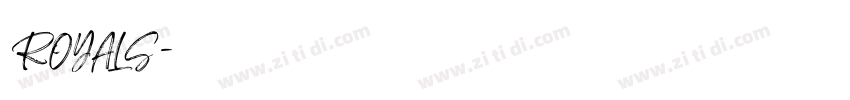 ROYALS字体转换