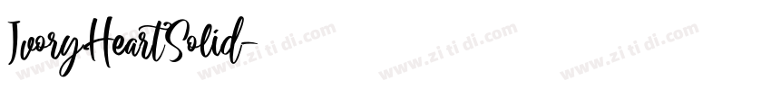 IvoryHeartSolid字体转换