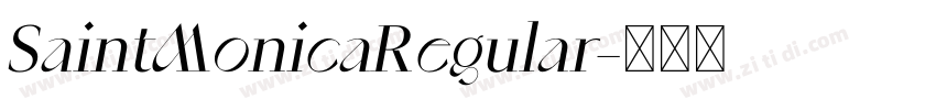 SaintMonicaRegular字体转换