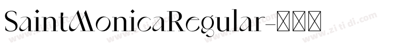 SaintMonicaRegular字体转换